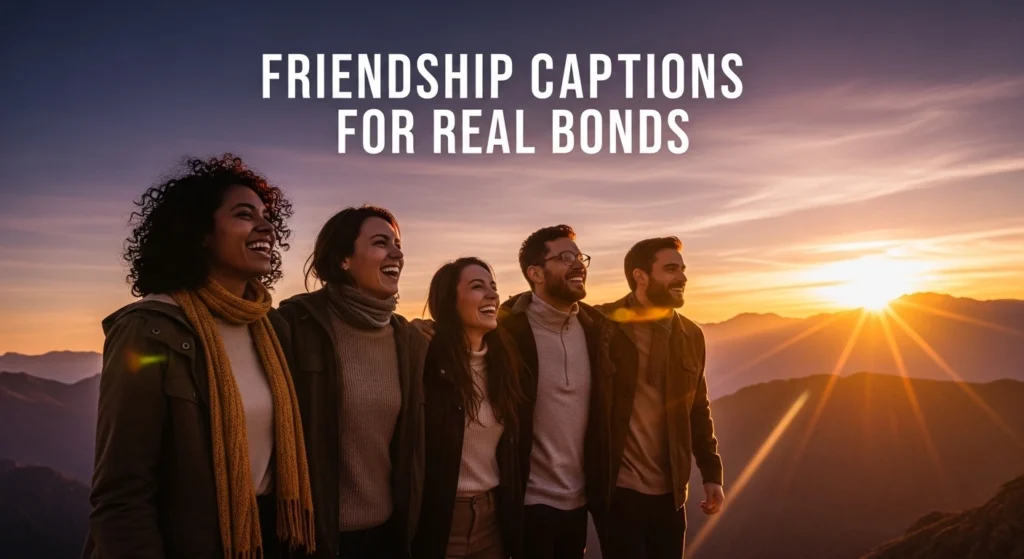 friendship captions for real bonds