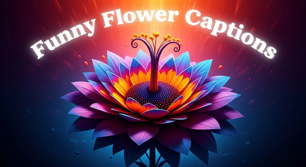 Funny Flower Captions