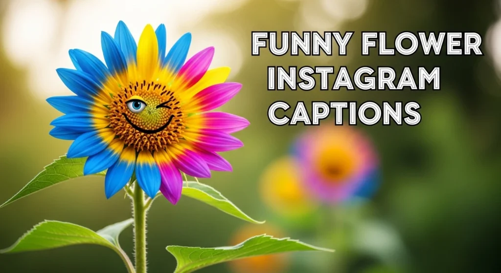 Funny Flower Instagram Captions