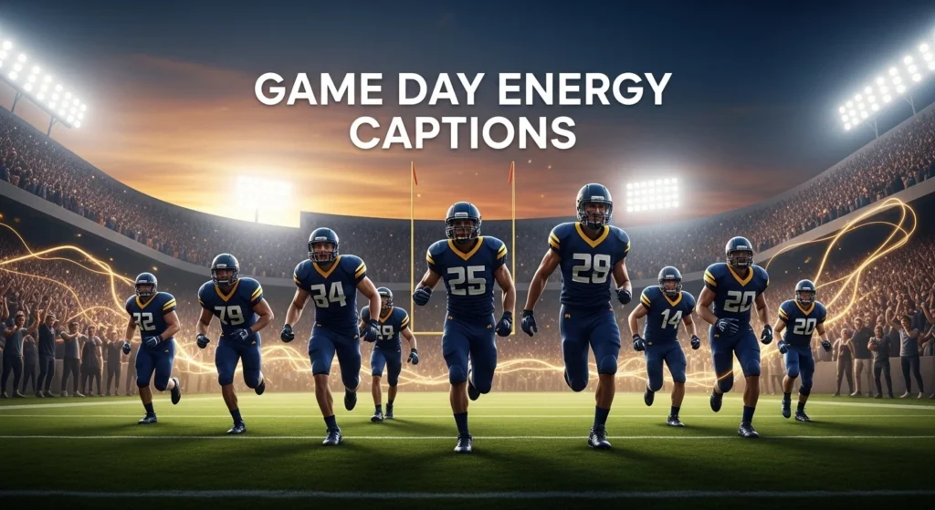 Game Day Energy Captions