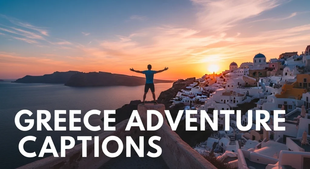 Greece Adventure Captions
