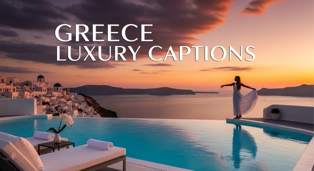 Greece Luxury Captions