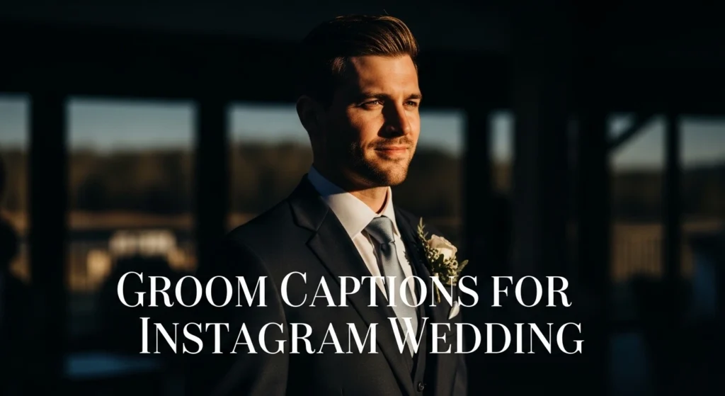 Groom Captions For Instagram Wedding