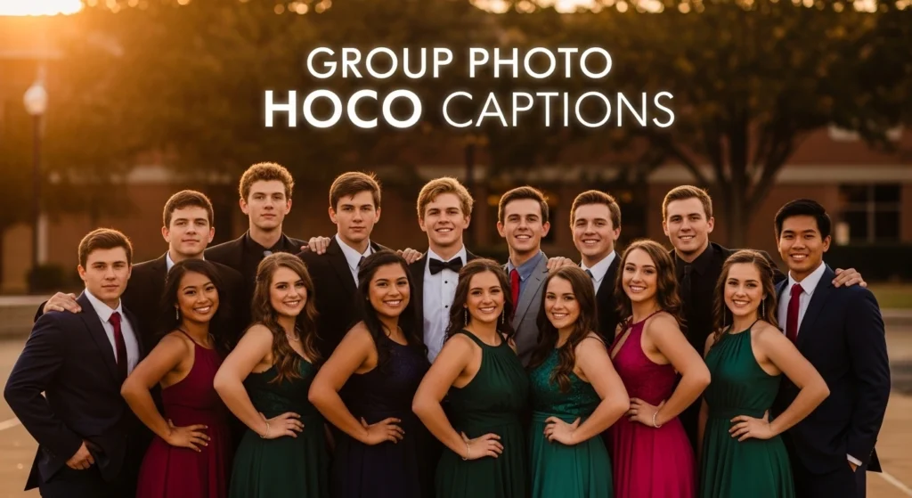 Group Photo Hoco Captions
