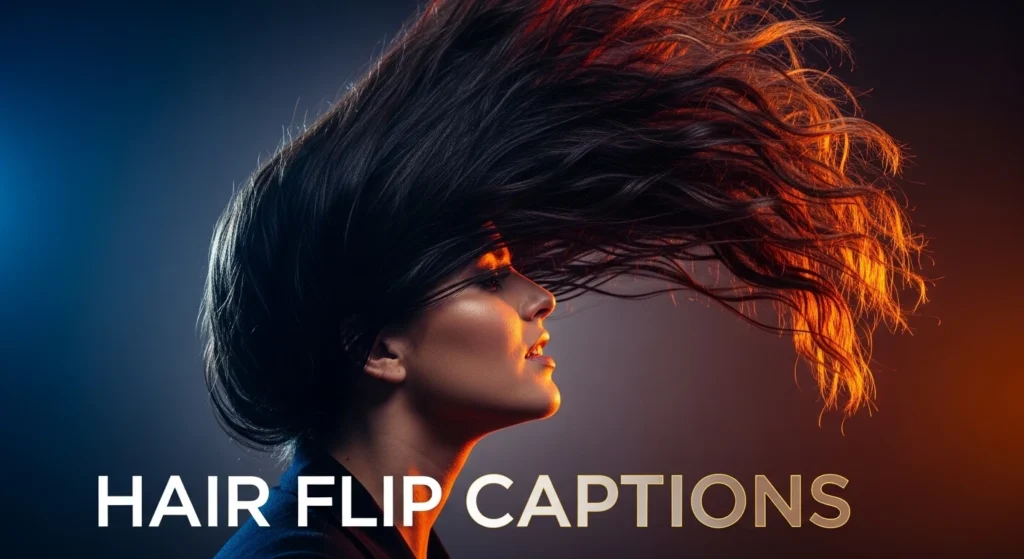 Hair Flip Captions