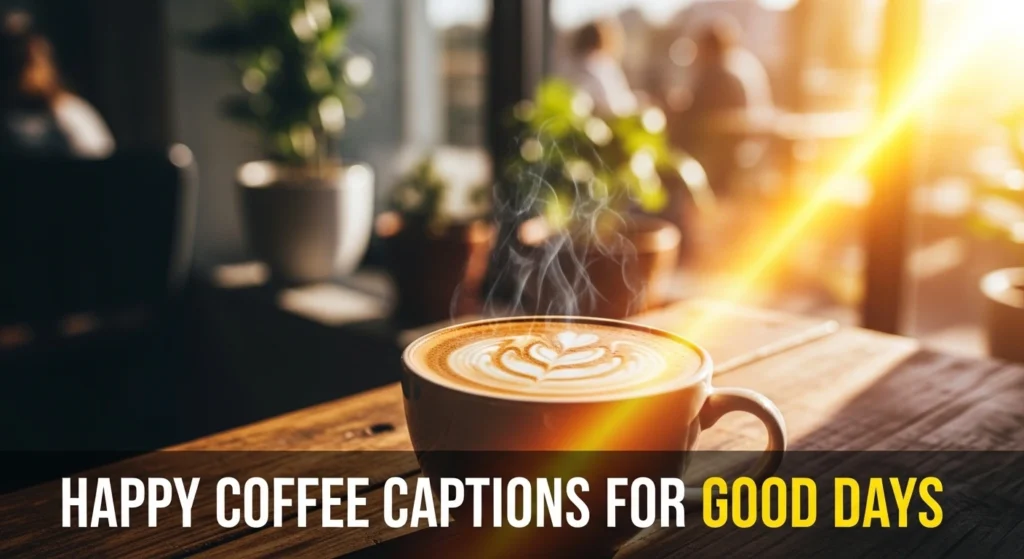 happy coffee captions for good days