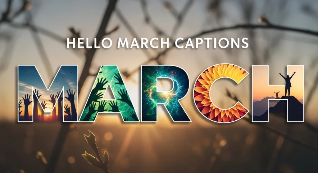 Hello March Captions