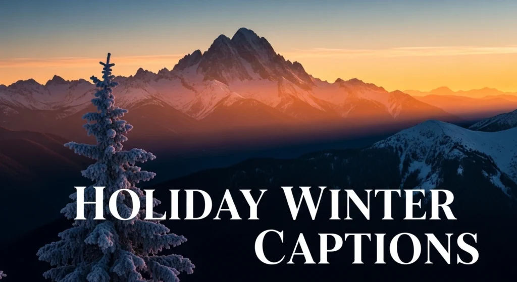 Holiday Winter Captions