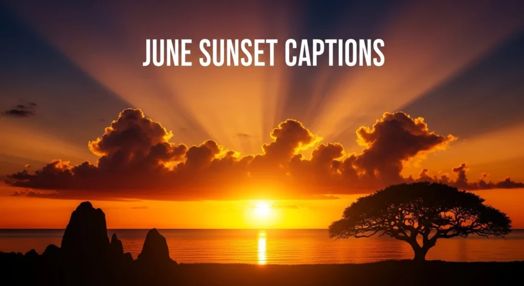 June Sunset Captions