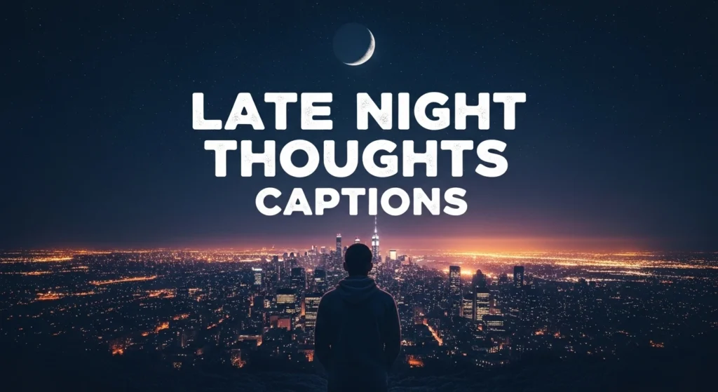 Late Night Thoughts Captions