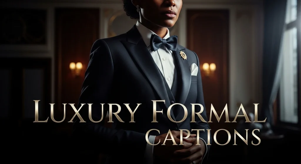 Luxury Formal Captions