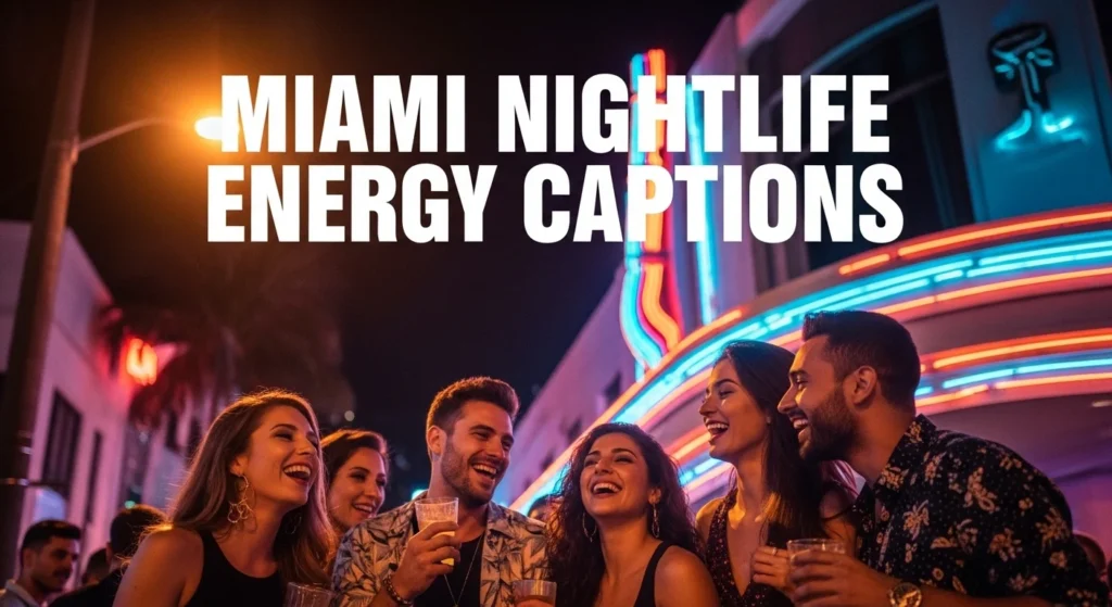 miami nightlife energy captions