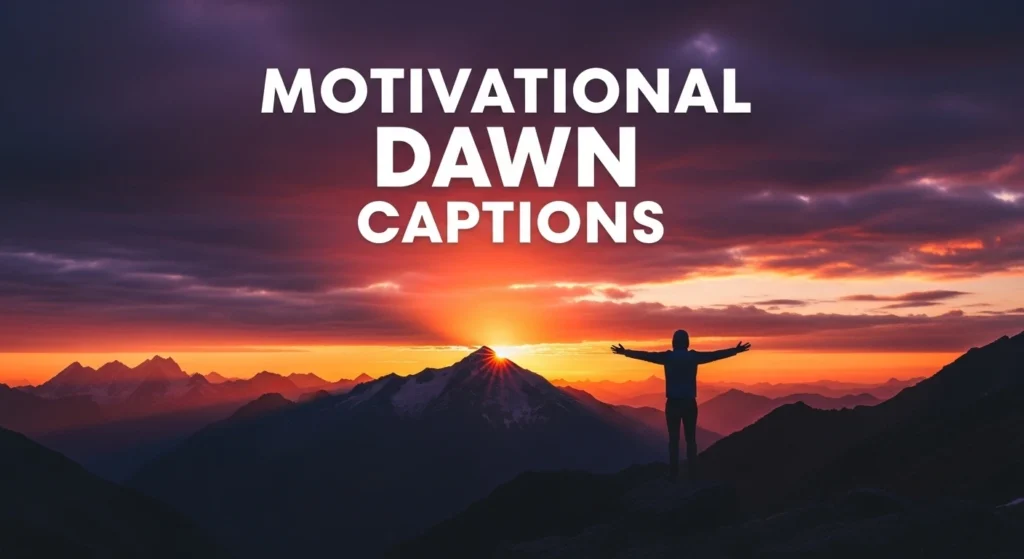 Motivational Dawn Captions