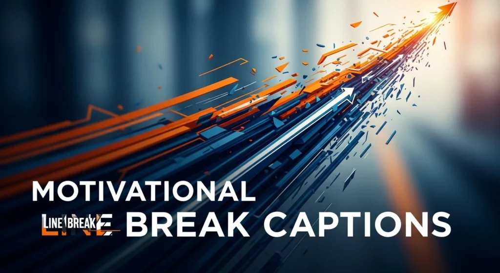 Motivational Line Break Captions