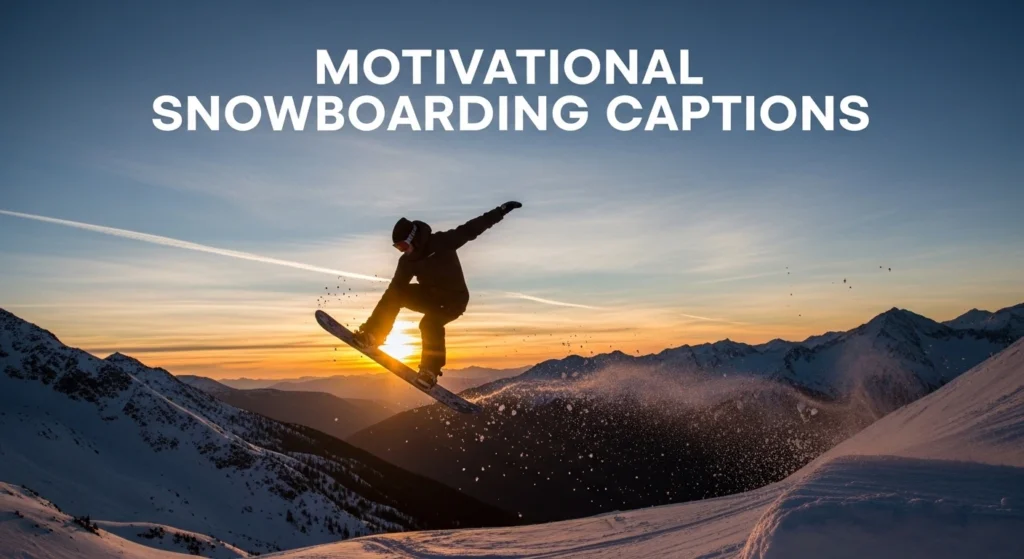 Motivational Snowboarding Captions