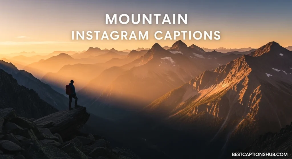 mountain instagram captions