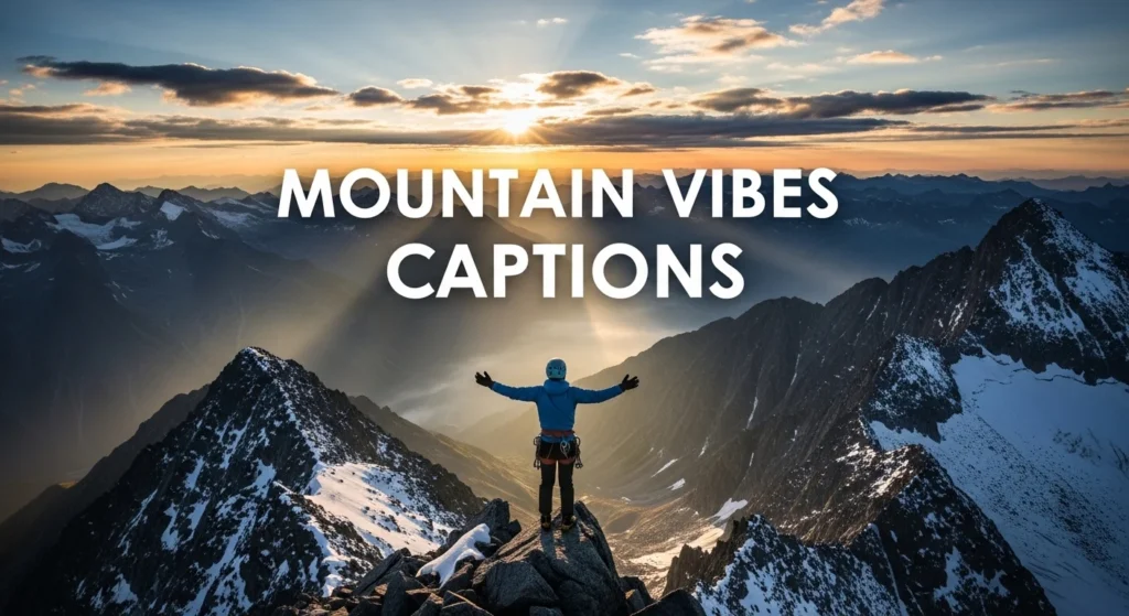 Mountain Vibes Captions