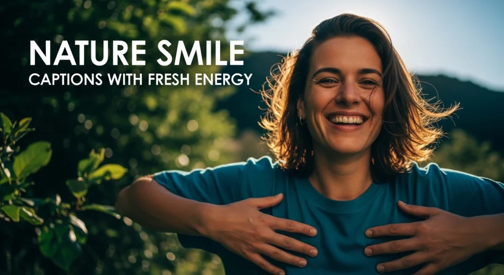 nature smile captions with fresh energy