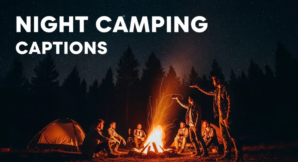 Night Camping Captions