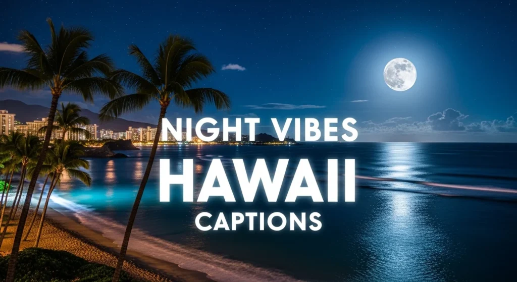 night vibes hawaii captions