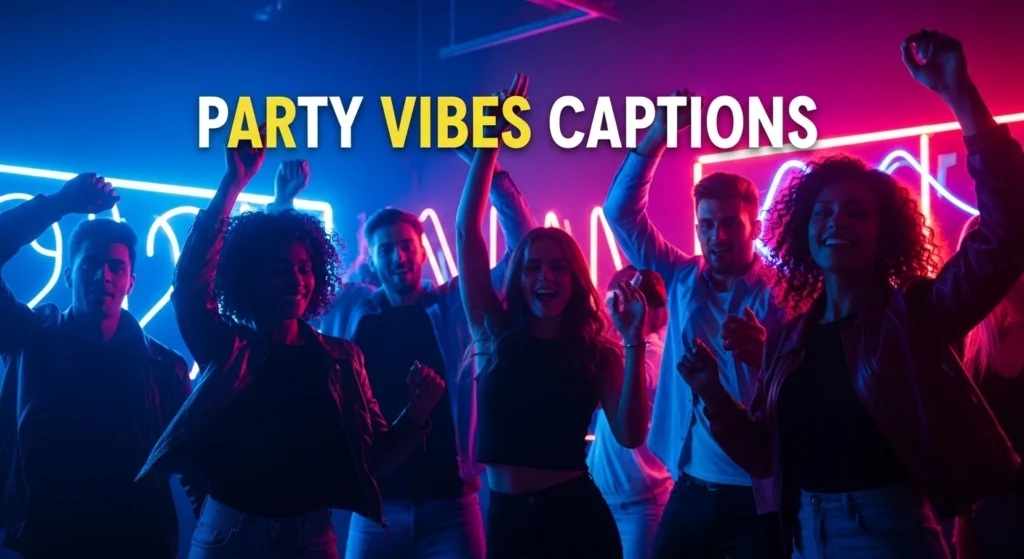 Party Vibes Captions