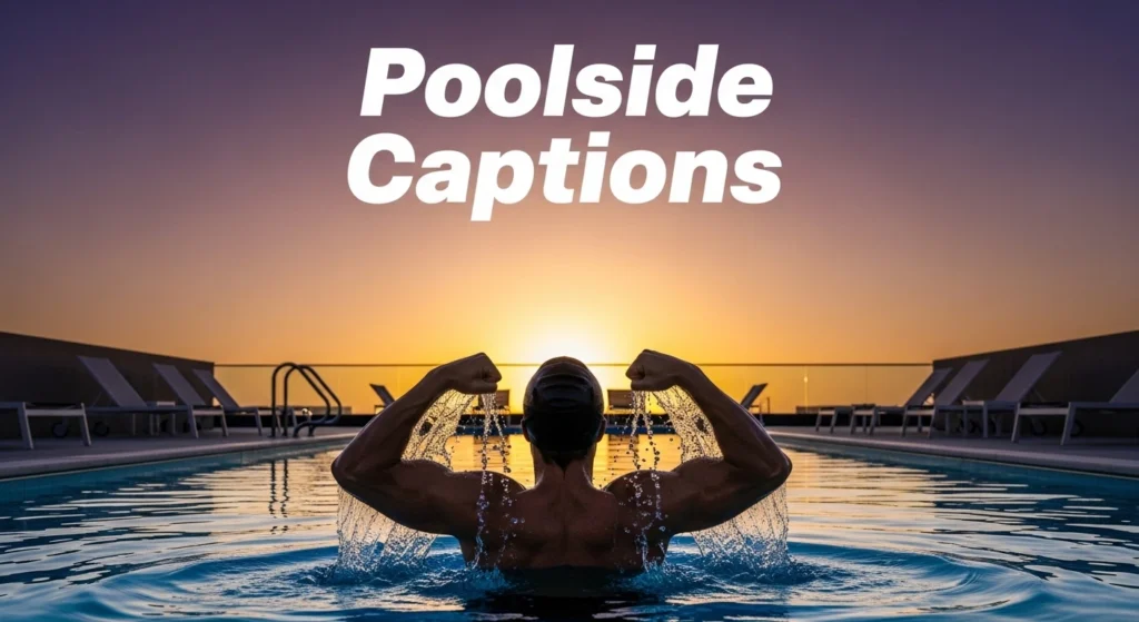 Poolside Captions