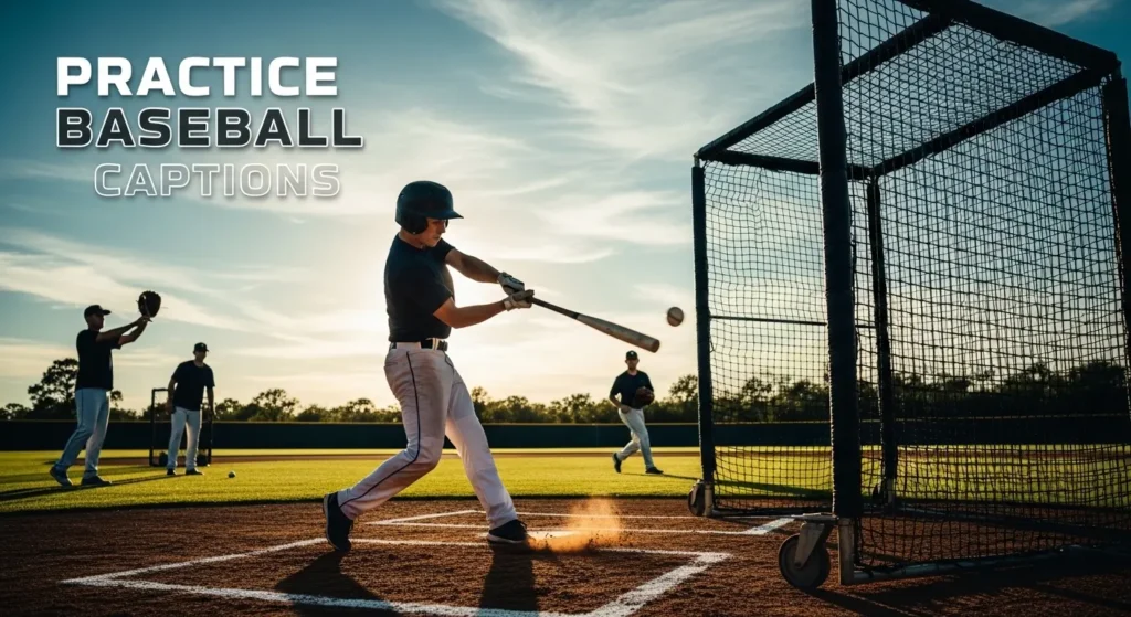 Practice Baseball Captions