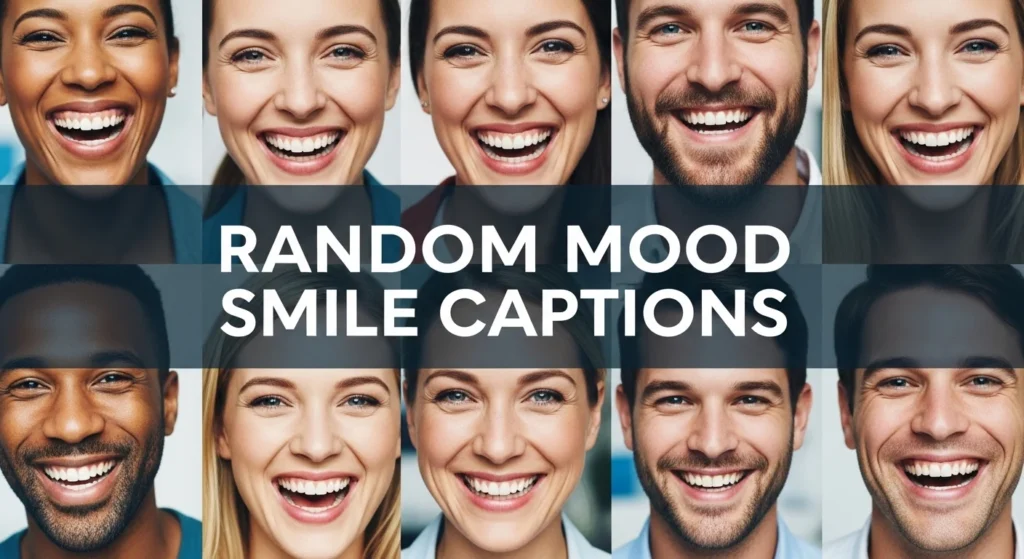 random mood smile captions