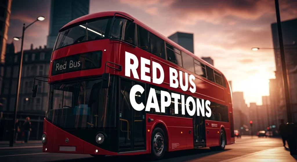Red Bus Captions