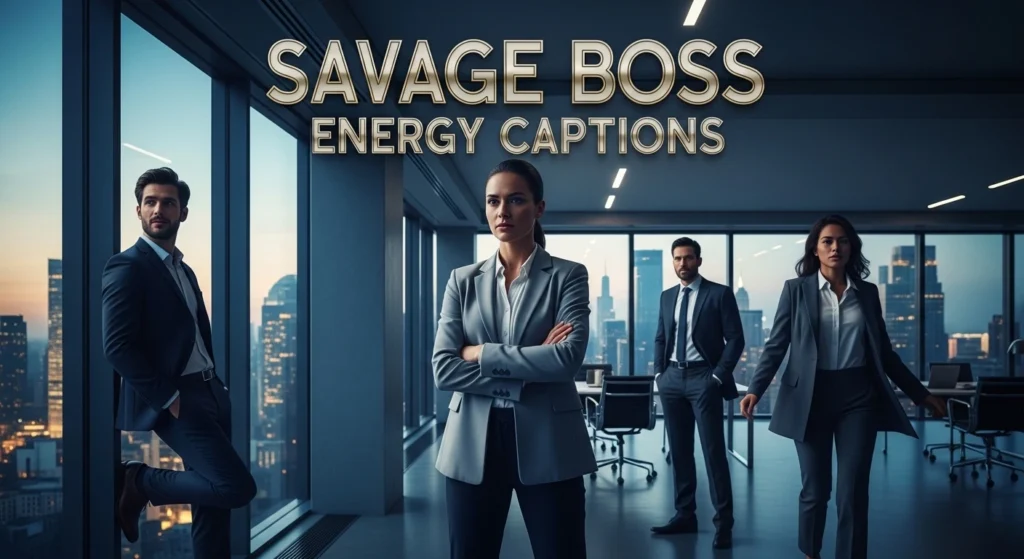 Savage Boss Energy Captions