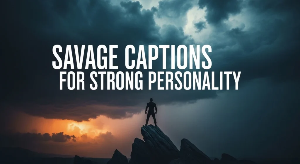 savage captions for strong personality
