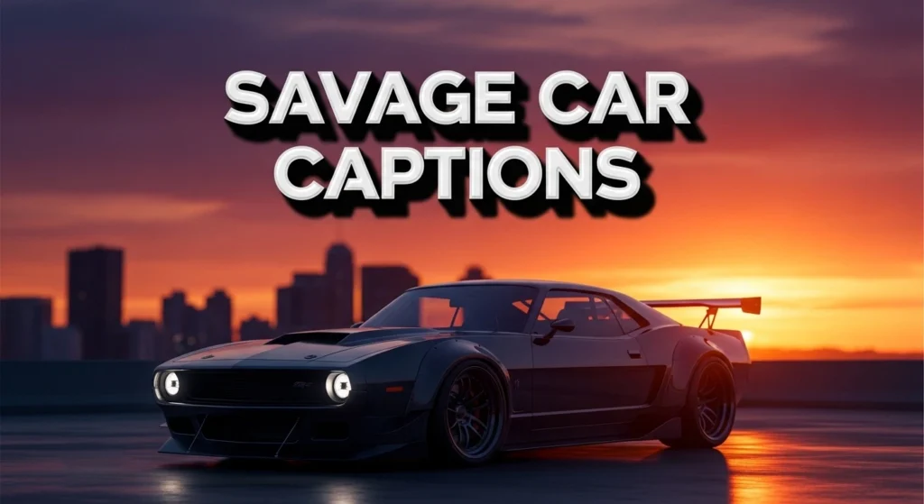 Savage Car Captions