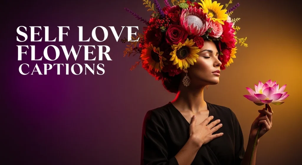 Self Love Flower Captions