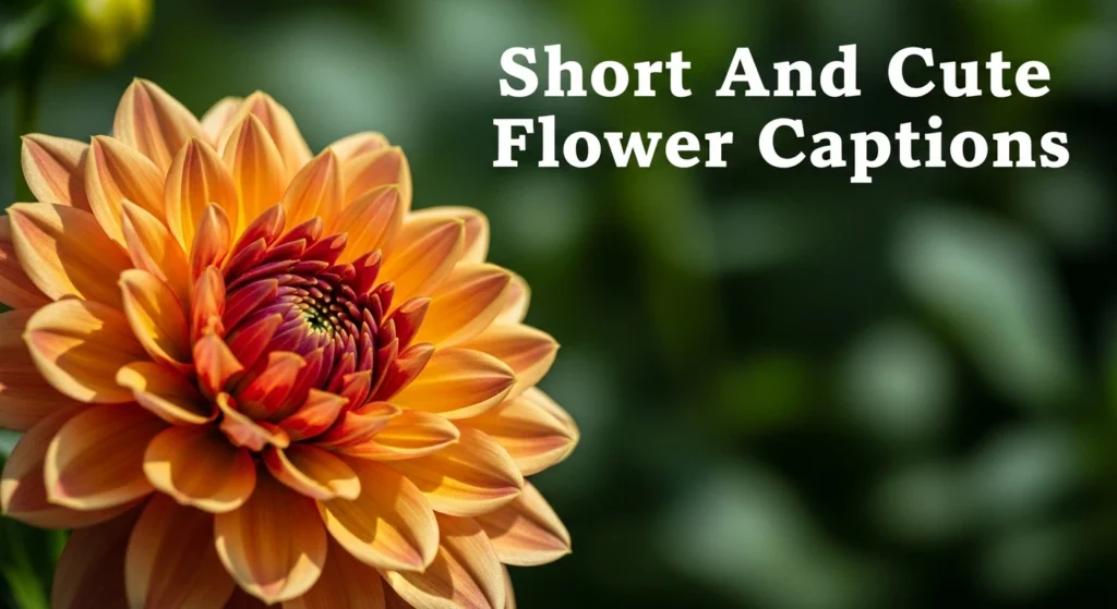 Short And Cute Flower Captions