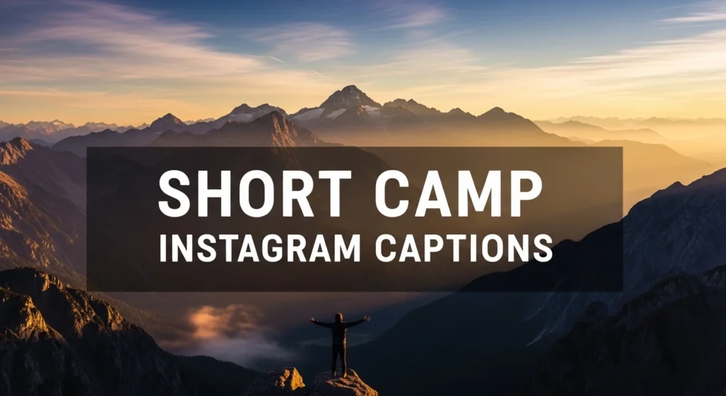 Short Camp Instagram Captions