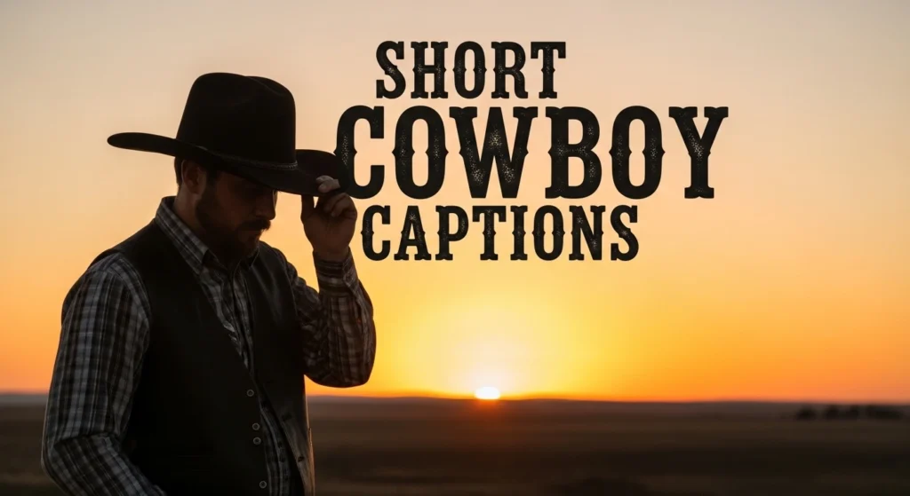 Short Cowboy Captions