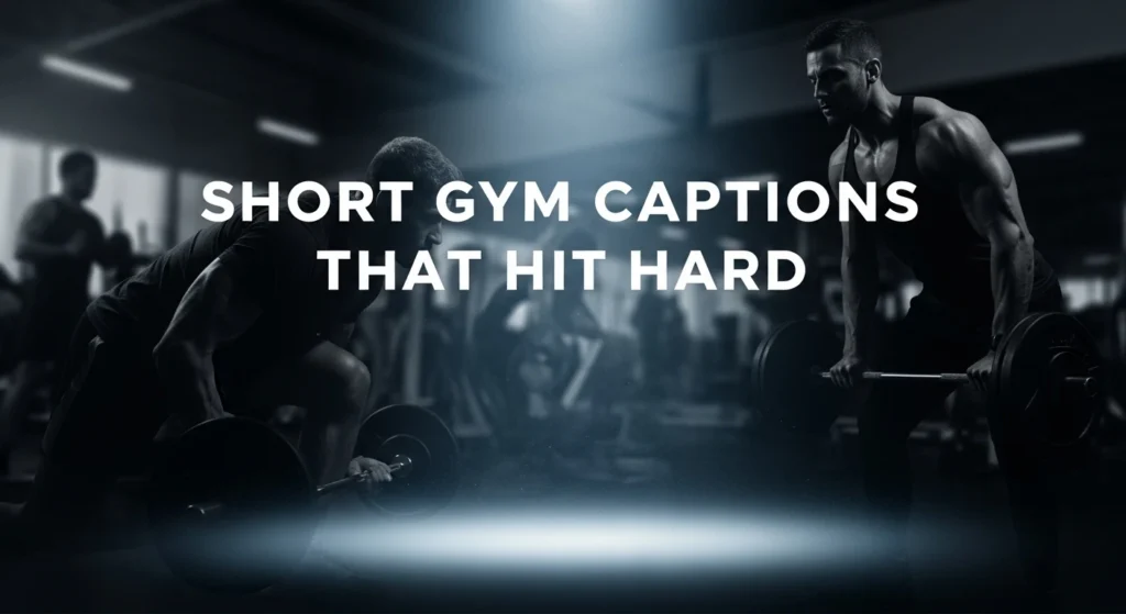 Short Gym Captions That Hit Hard