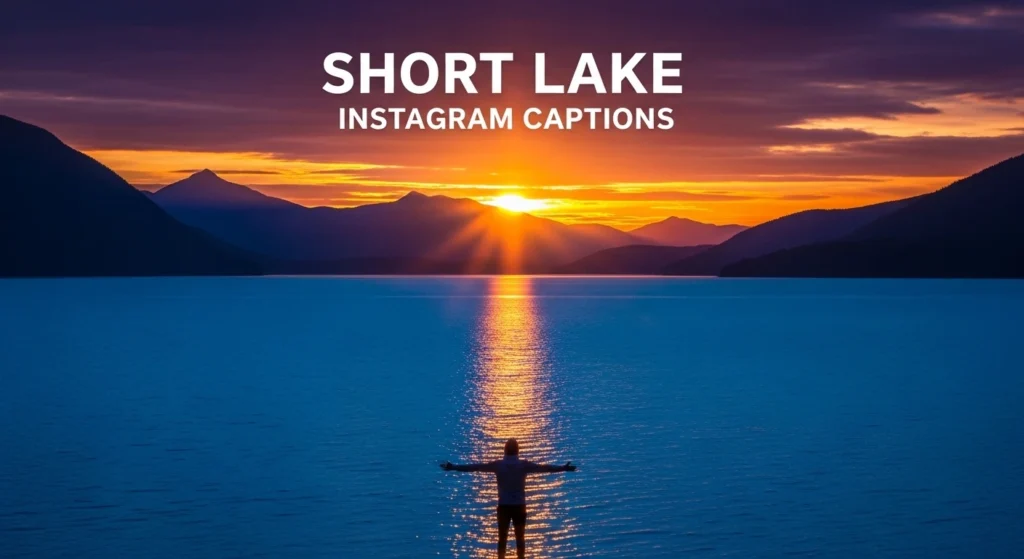 Short Lake Instagram Captions