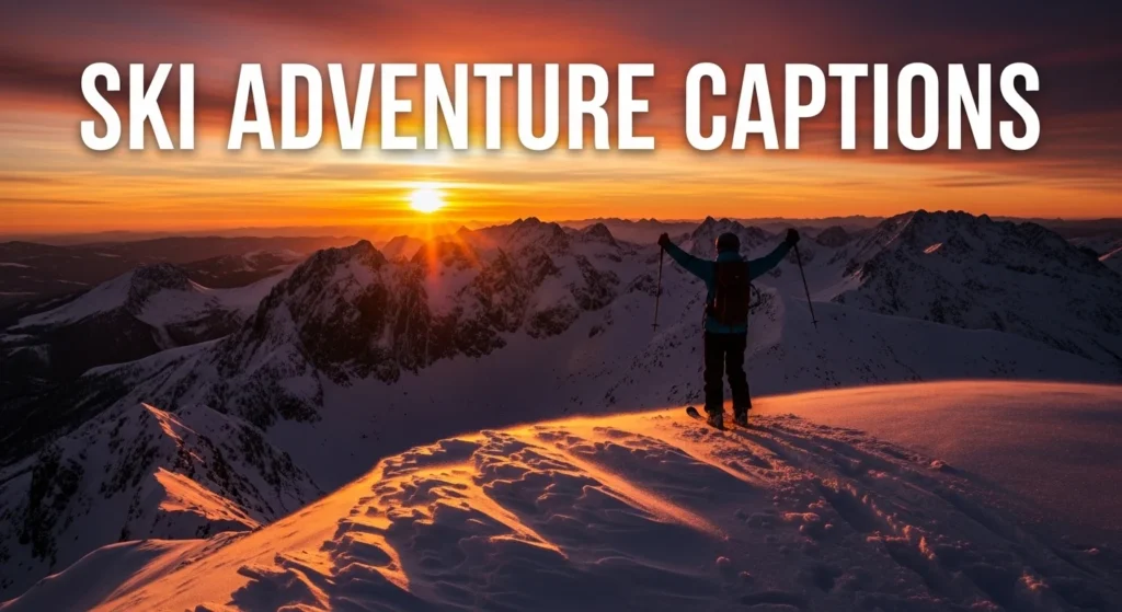 Ski Adventure Captions