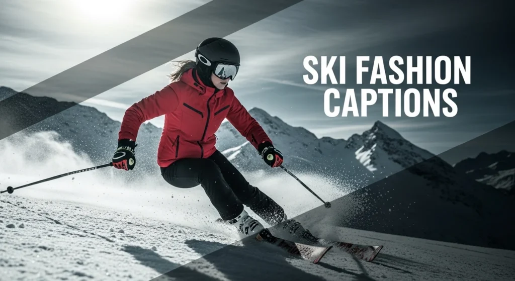 Ski Fashion Captions
