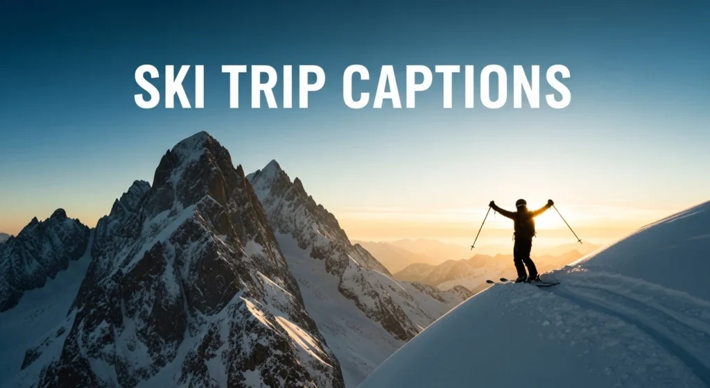 Ski Trip Captions
