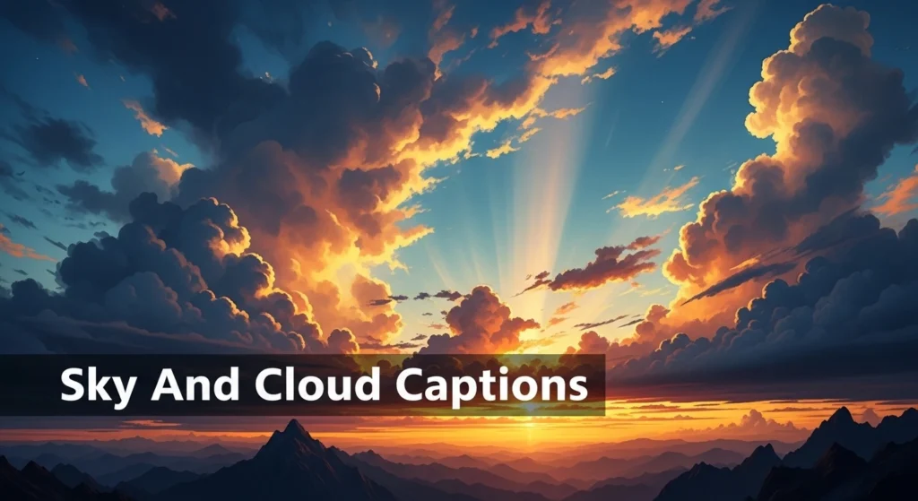 Sky And Cloud Captions