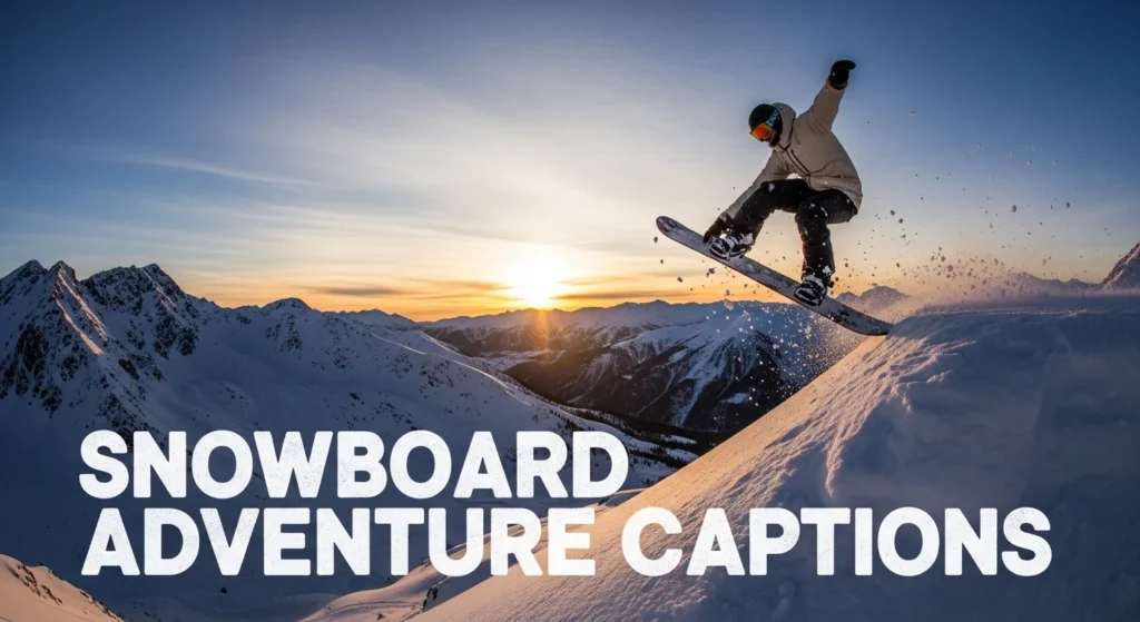 Snowboard Adventure Captions