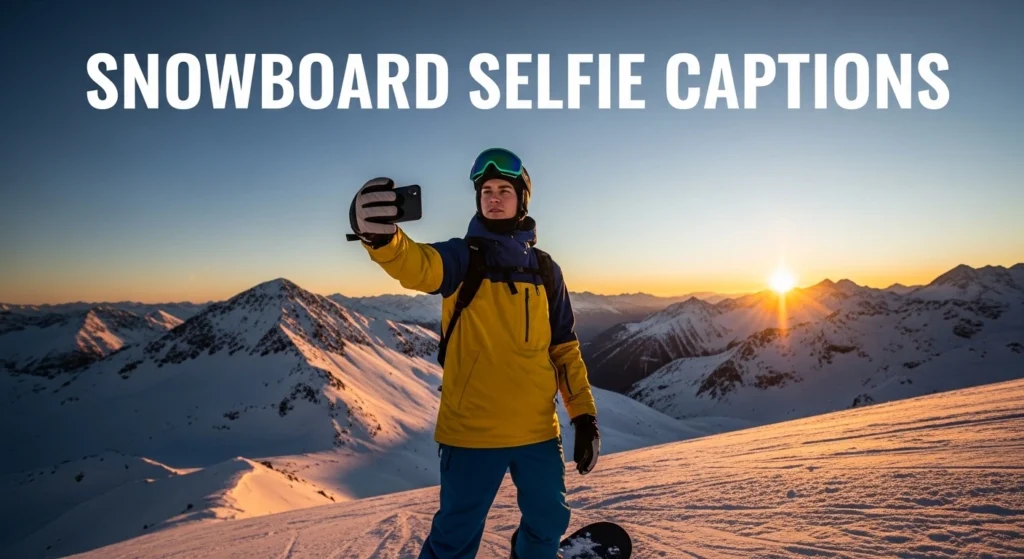 Snowboard Selfie Captions