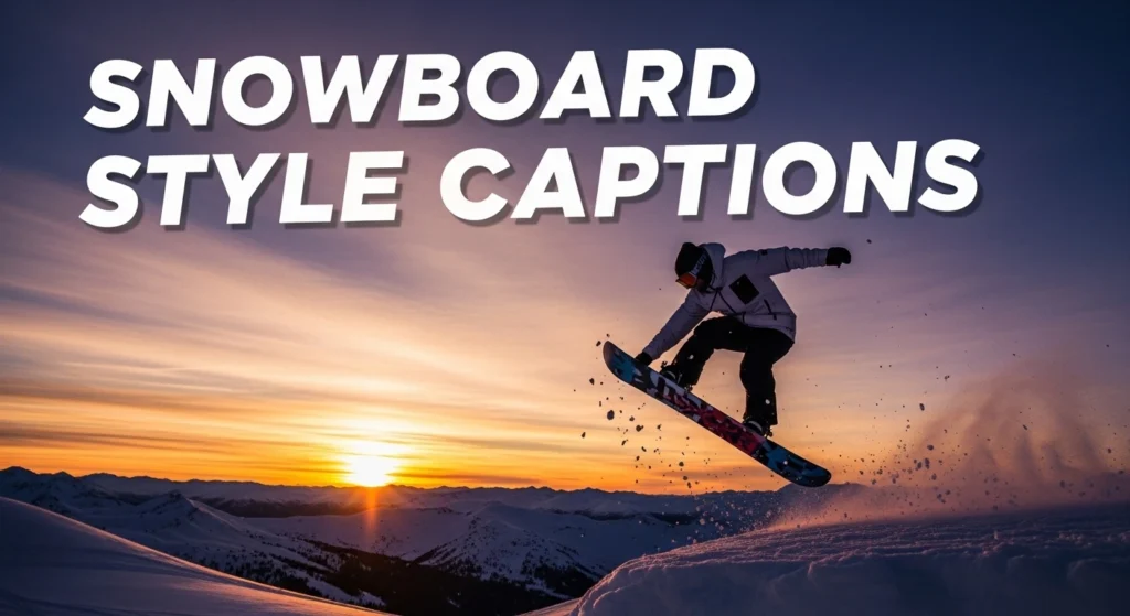 Snowboard Style Captions