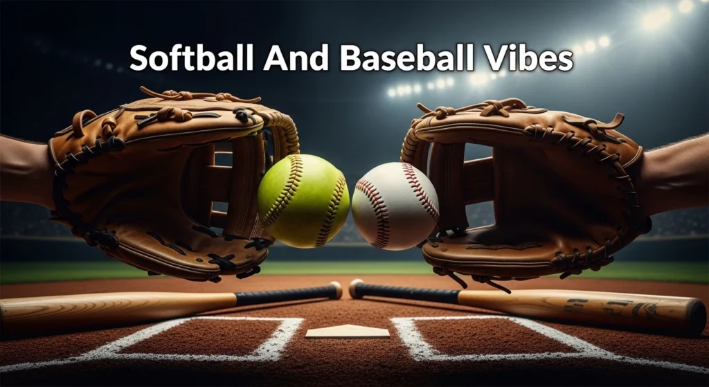softball and baseball vibes