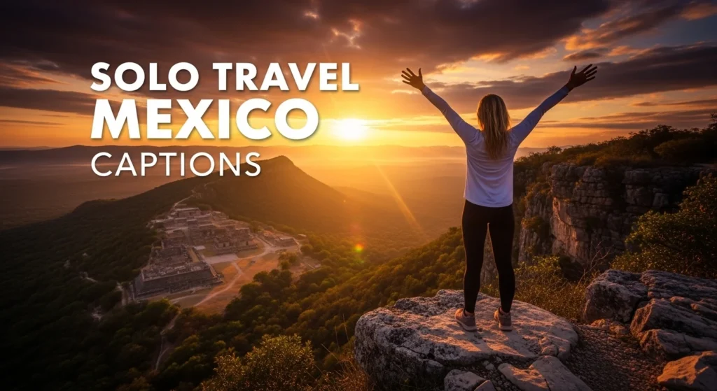 Solo Travel Mexico Captions