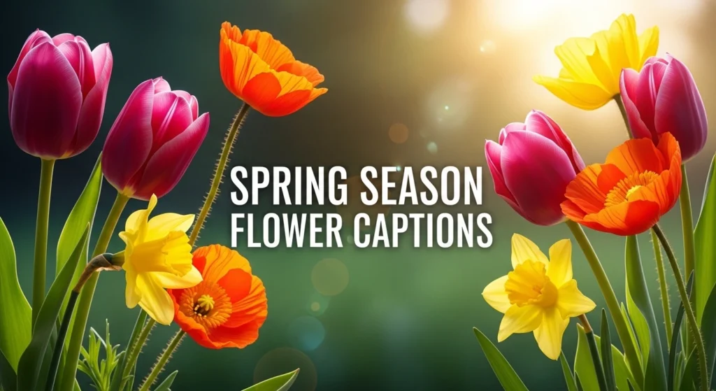 Spring Season Flower Captions