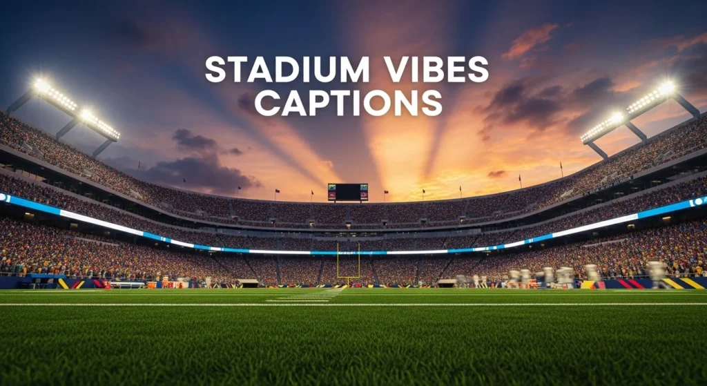Stadium Vibes Captions