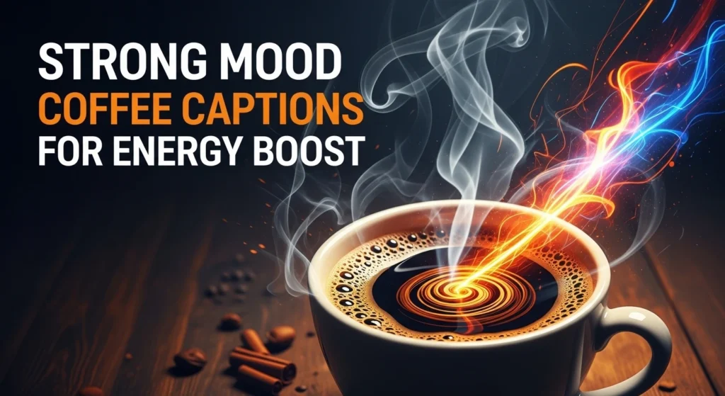 strong mood coffee captions for energy boost